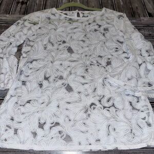 My collection lace embroidered top